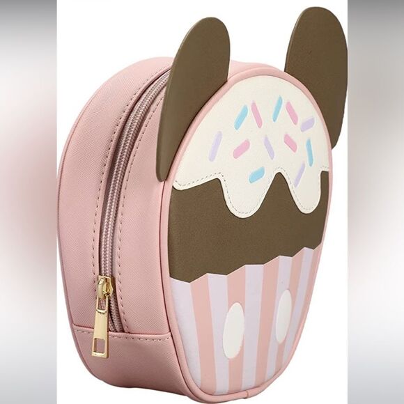 Disney’s Mickey Mouse Cupcake Cosmetic Bag NWT - Picture 2 of 7